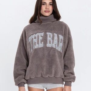 The Bar Gigi Sherpa Taupe Fleece Sweatshirt (Sold Out Online)